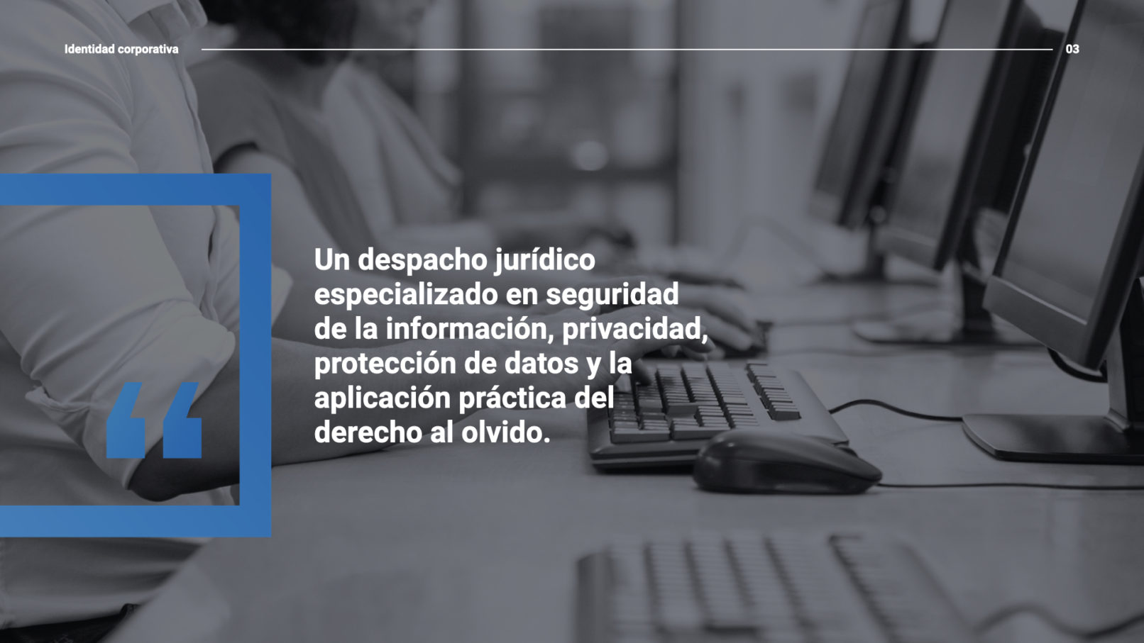 Te borramos - identidad corporativa