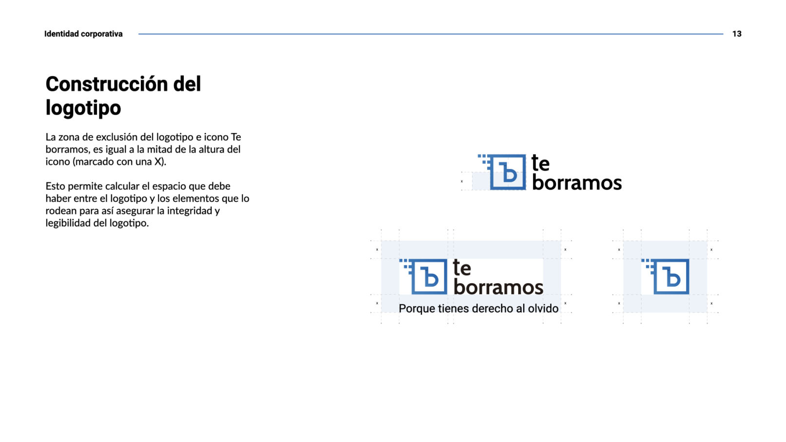 Te borramos - identidad corporativa