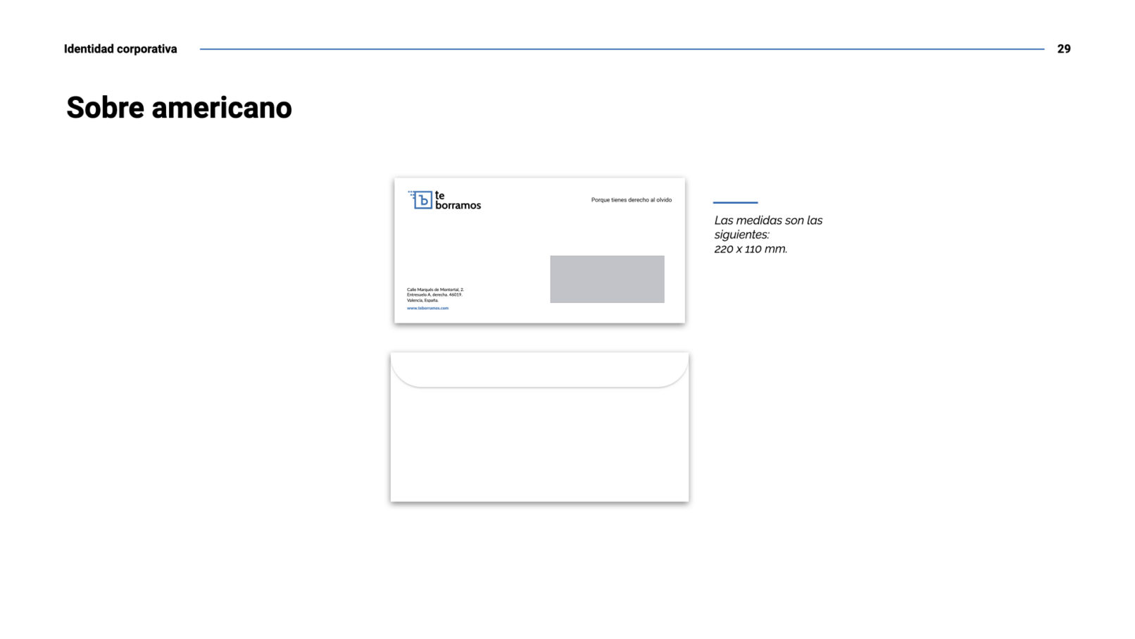 Te borramos - identidad corporativa