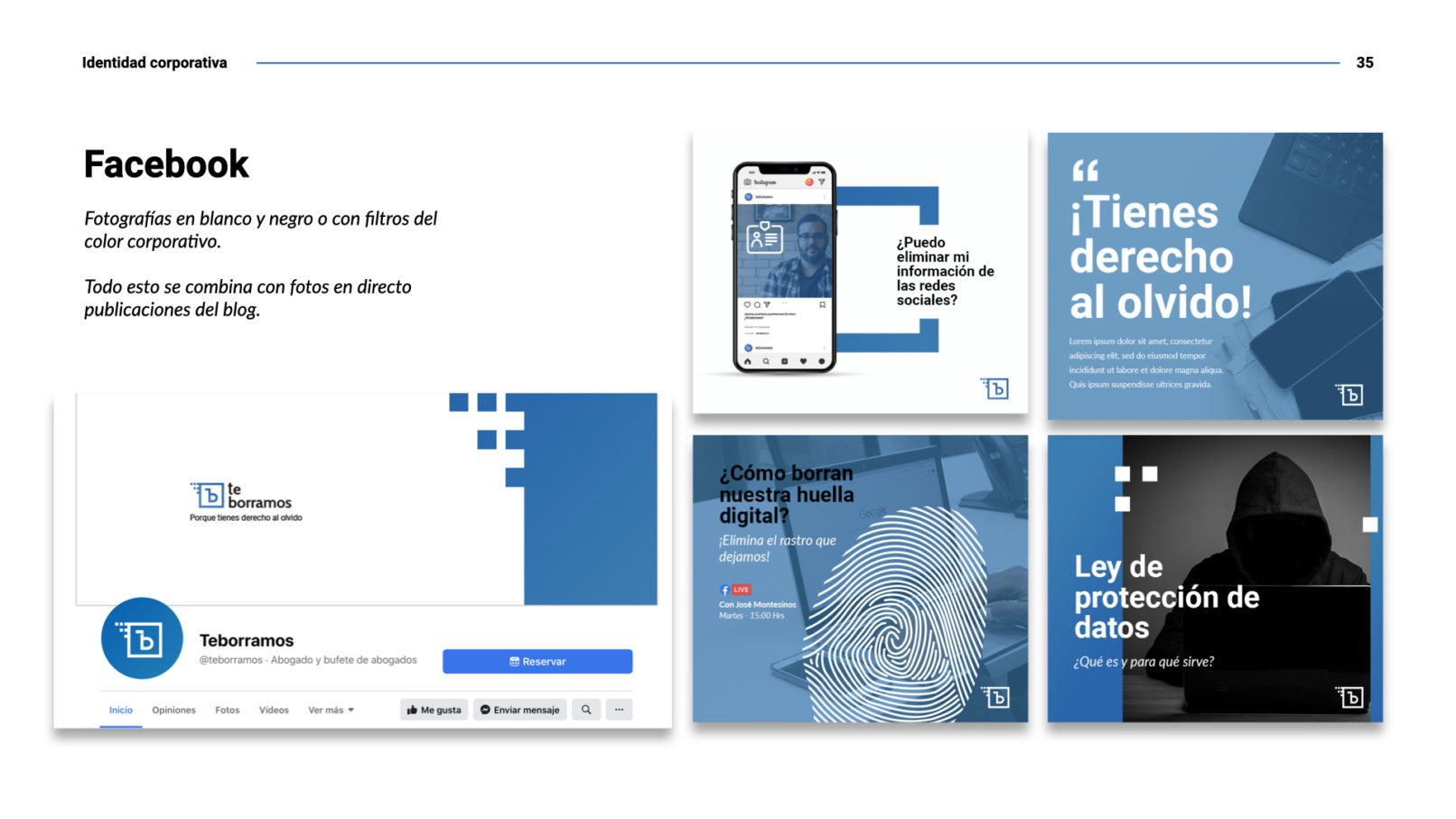 Te borramos - identidad corporativa