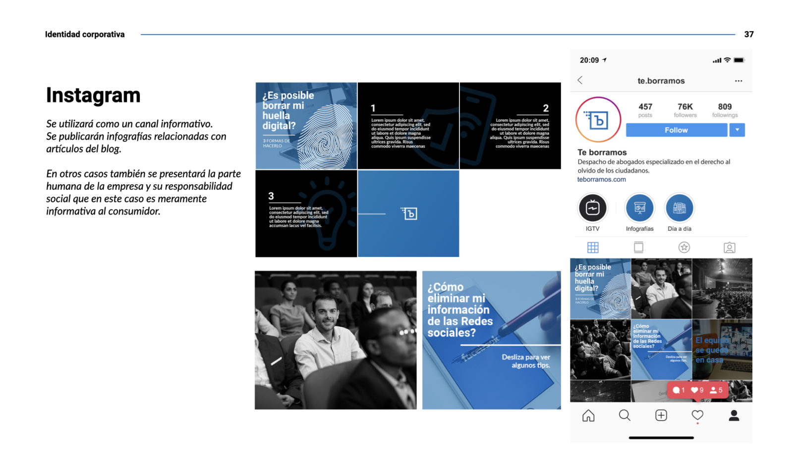Te borramos - identidad corporativa
